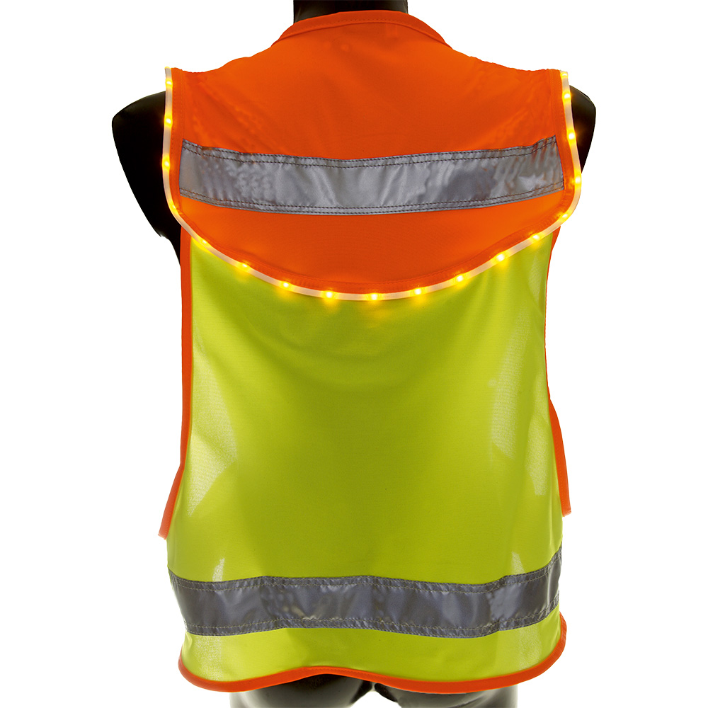 Jack Pro Luminous Reflective Vest for Riders and Dog Owners - Flashing