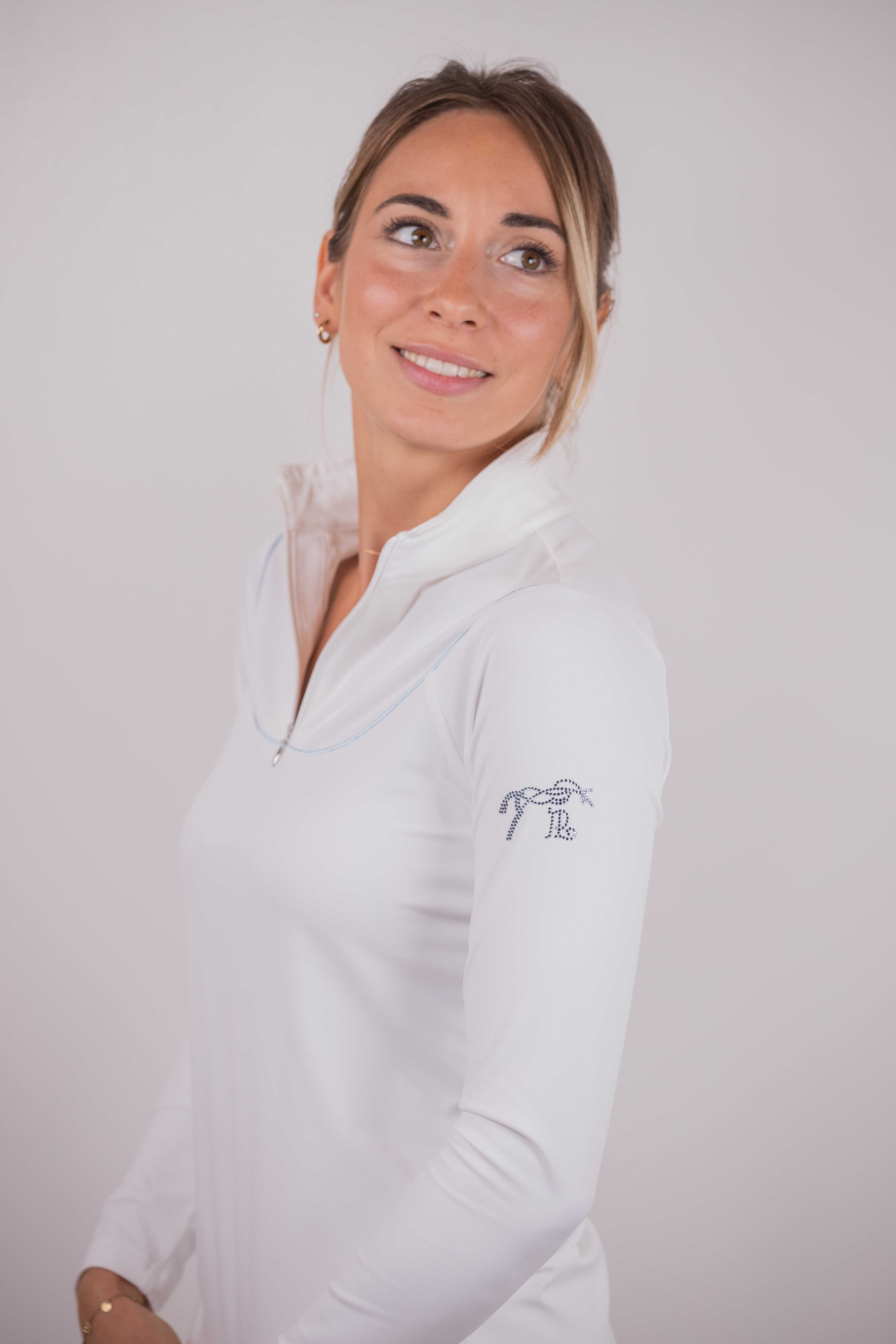 Pénélope Toscane Long Sleeve Show Shirt White - 5