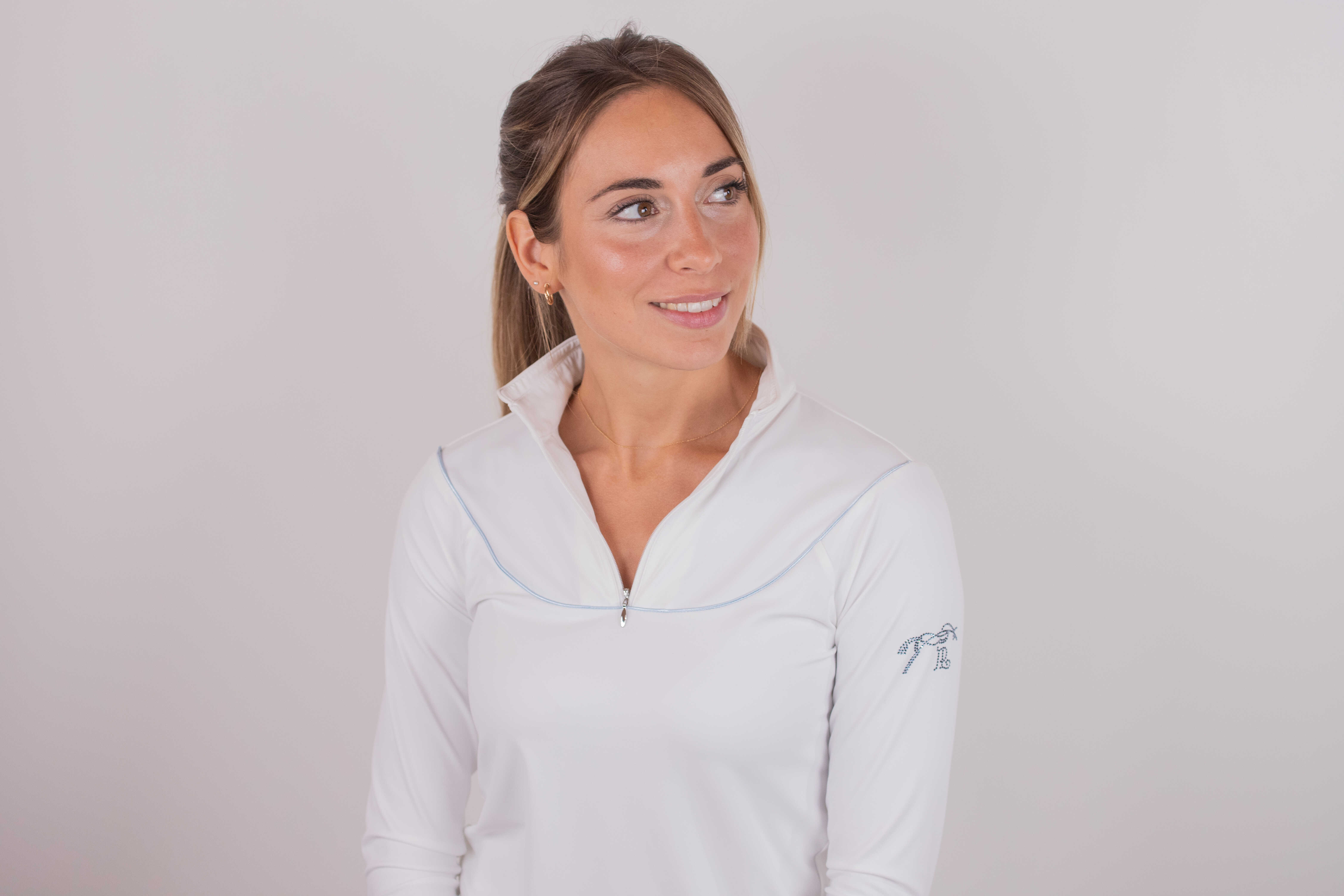 Pénélope Toscane Long Sleeve Show Shirt White - 2