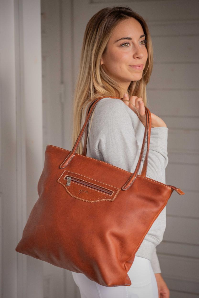 Pénélope Toti Purse Cognac