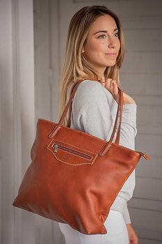 Pénélope Toti Purse Cognac