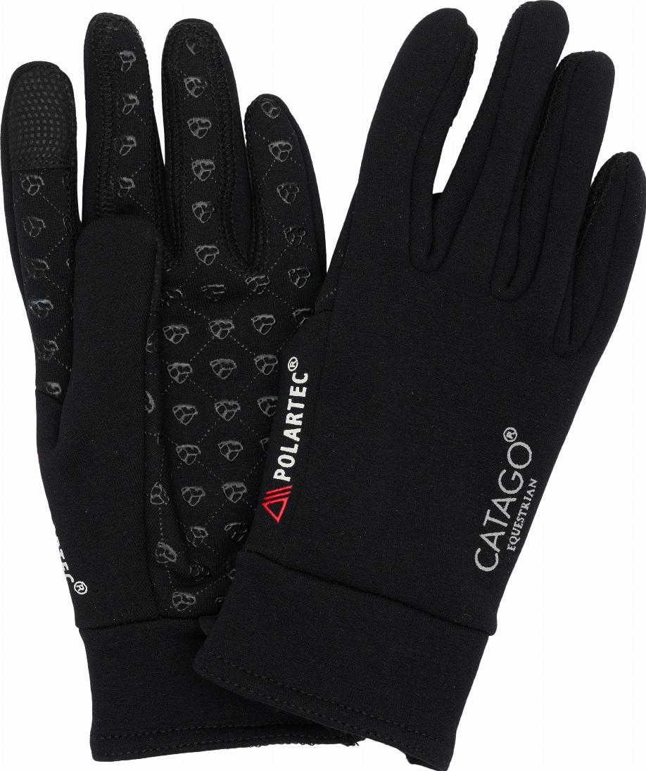 CATAGO Vaso Polartech Ridhandskar - Svart (XS)