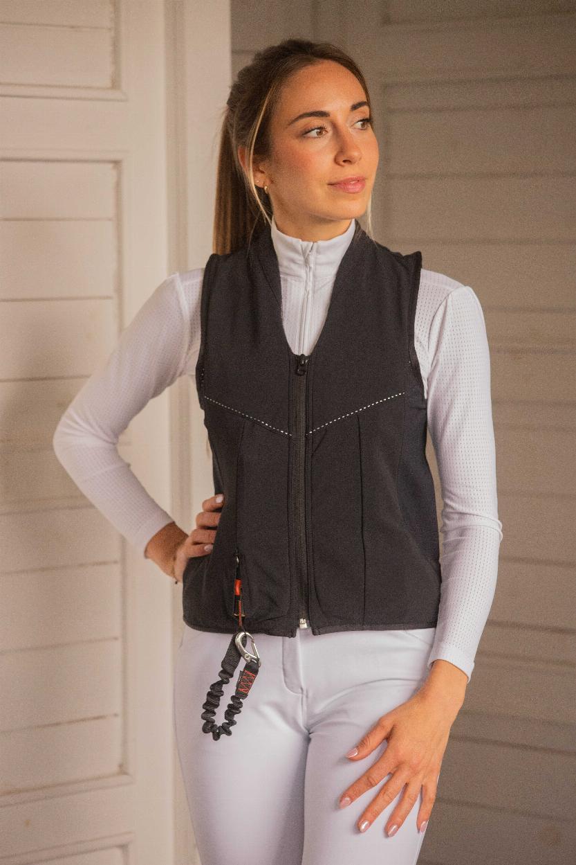 Penelope Airlight 2 Uppblåsbar Säkerhetsväst Lång Modell Svart (XS)