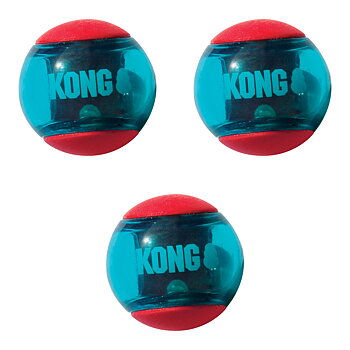 KONG Squeezz Action Ball, M-koko 3 kpl
