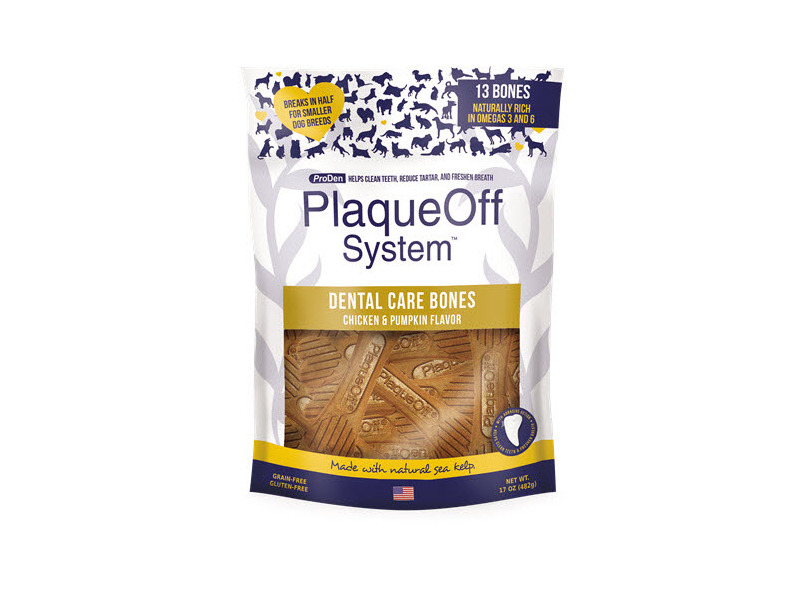 SwedenCare - PlaqueOff Dental Care Bones - Chicken & Pumpkin Flavour 485g