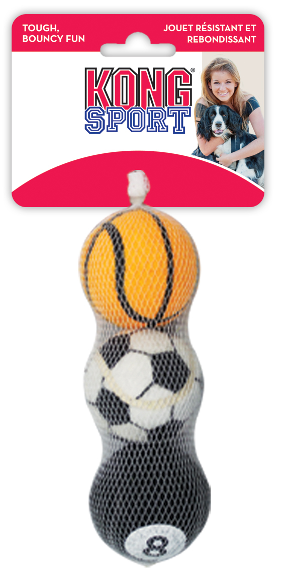 KONG Sportbollar 3-Pack Medium