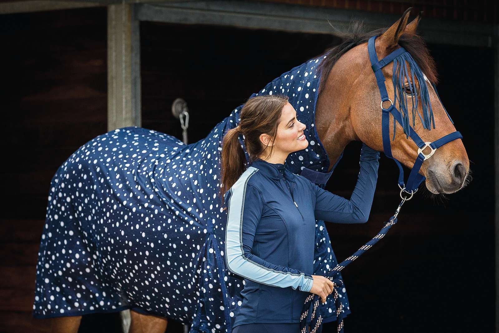 Horse Guard Arin fringe-Halter with fly protection - 2