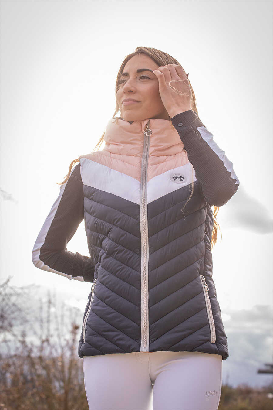 Penelope Camelia Vinterjacka Navy/Rosa XS