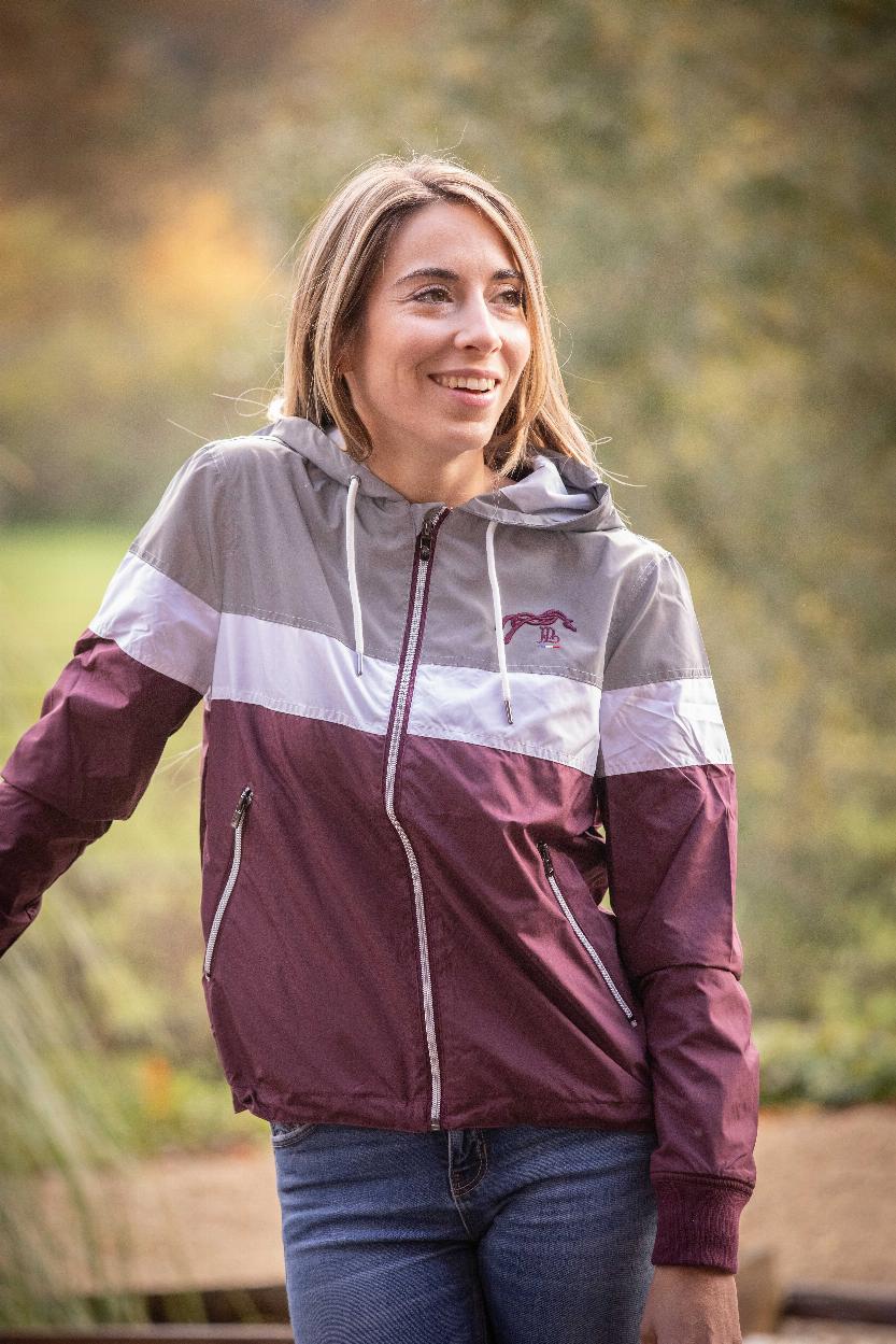 Penelope Celecce Ridjacka Plum/Vit/Grå (XS)