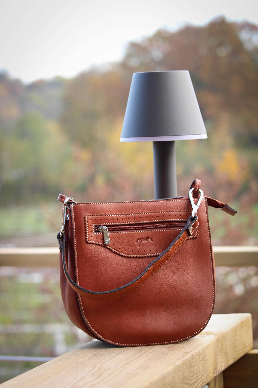 Pénélope Clémentine Handbag Cognac