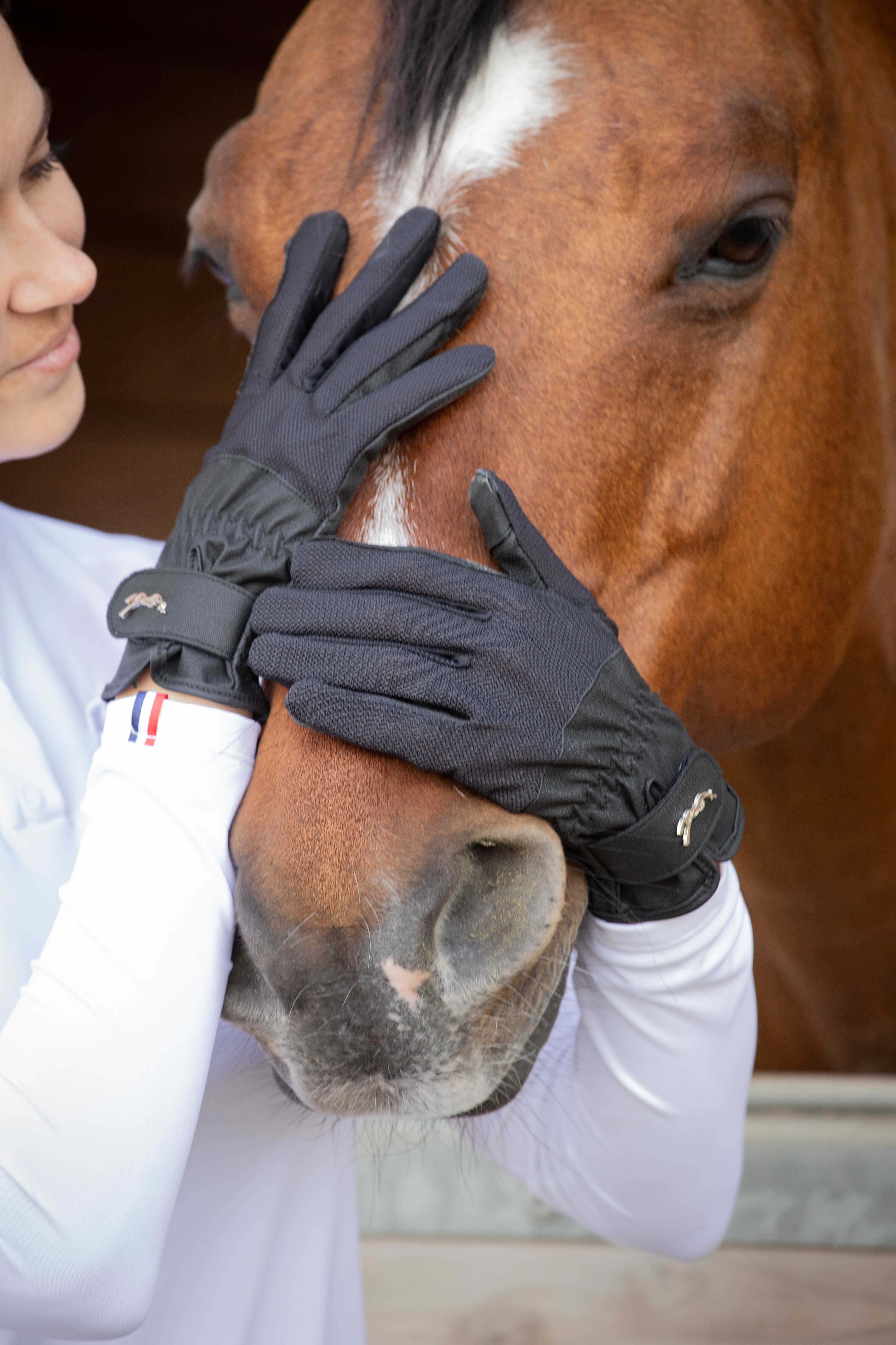 Pénélope Competition Riding Gloves Black - 6