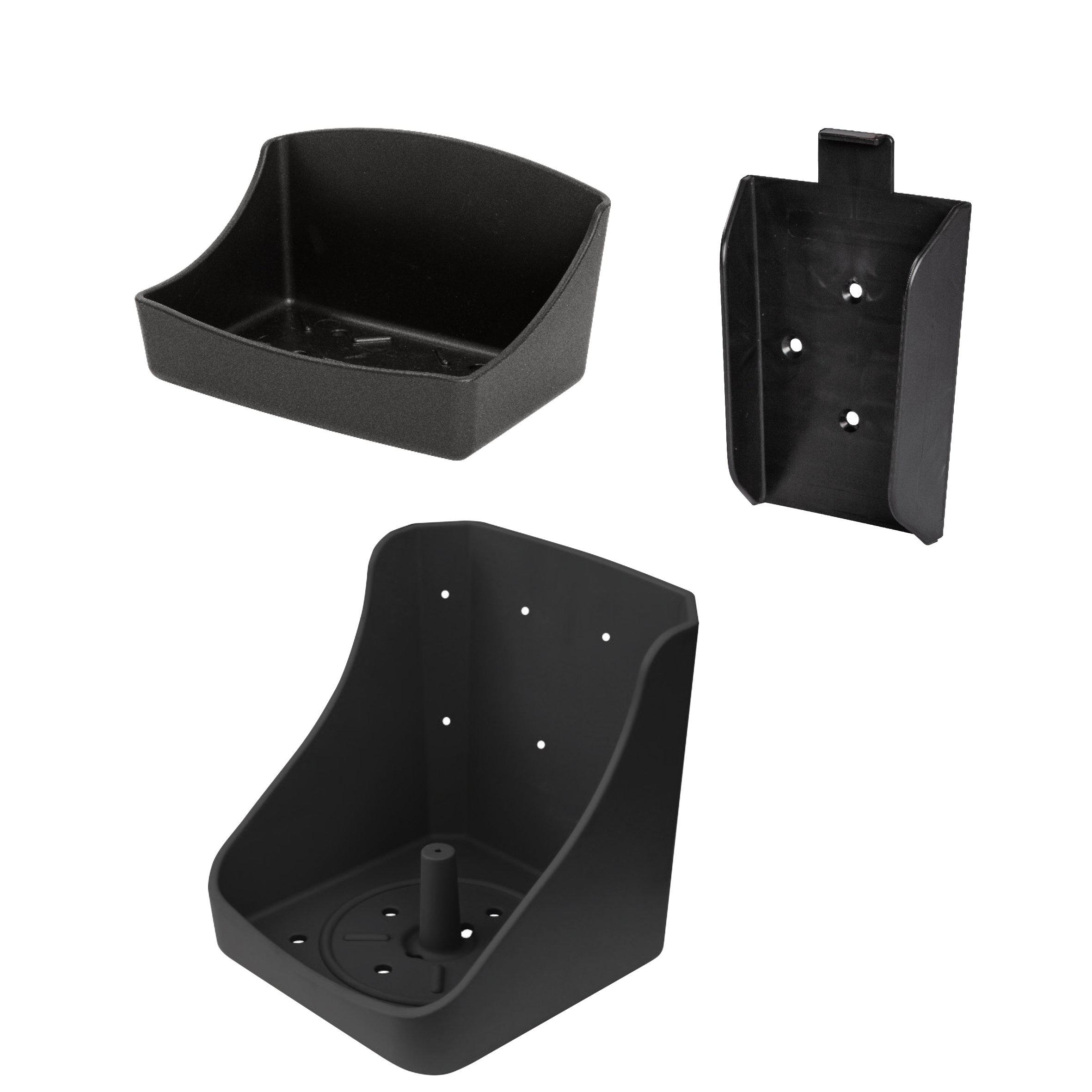 V-Plast Saltstenshållare, 2 kg - Svart - 2