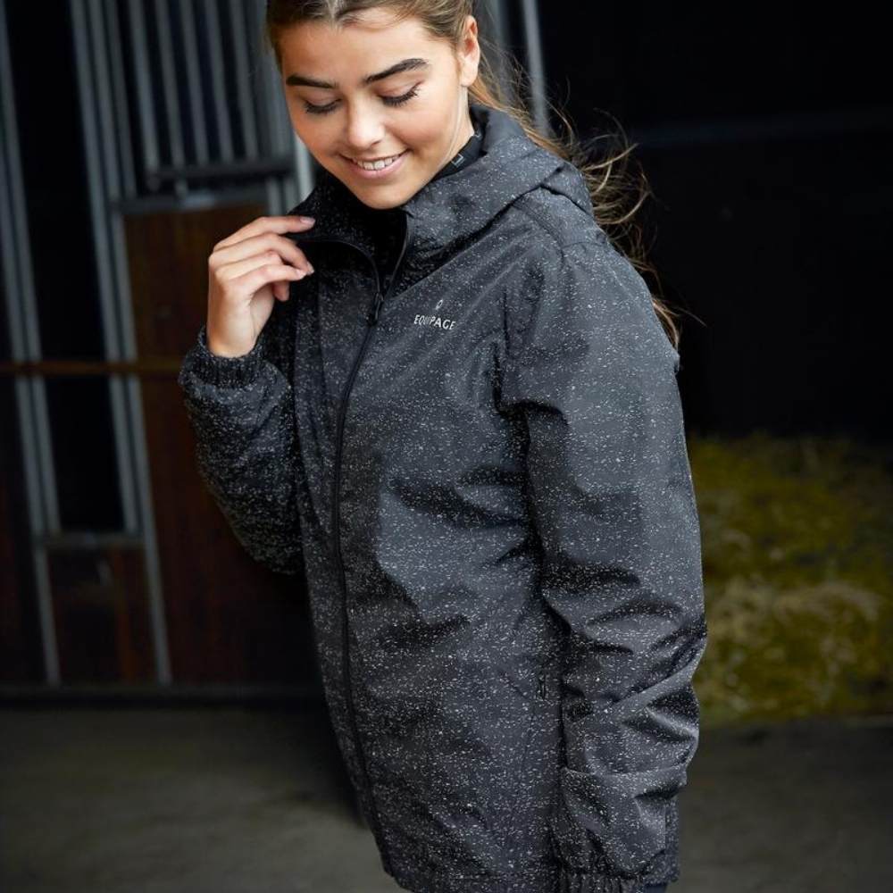 Equipage - Eira Rainjacket Reflective - Black, L