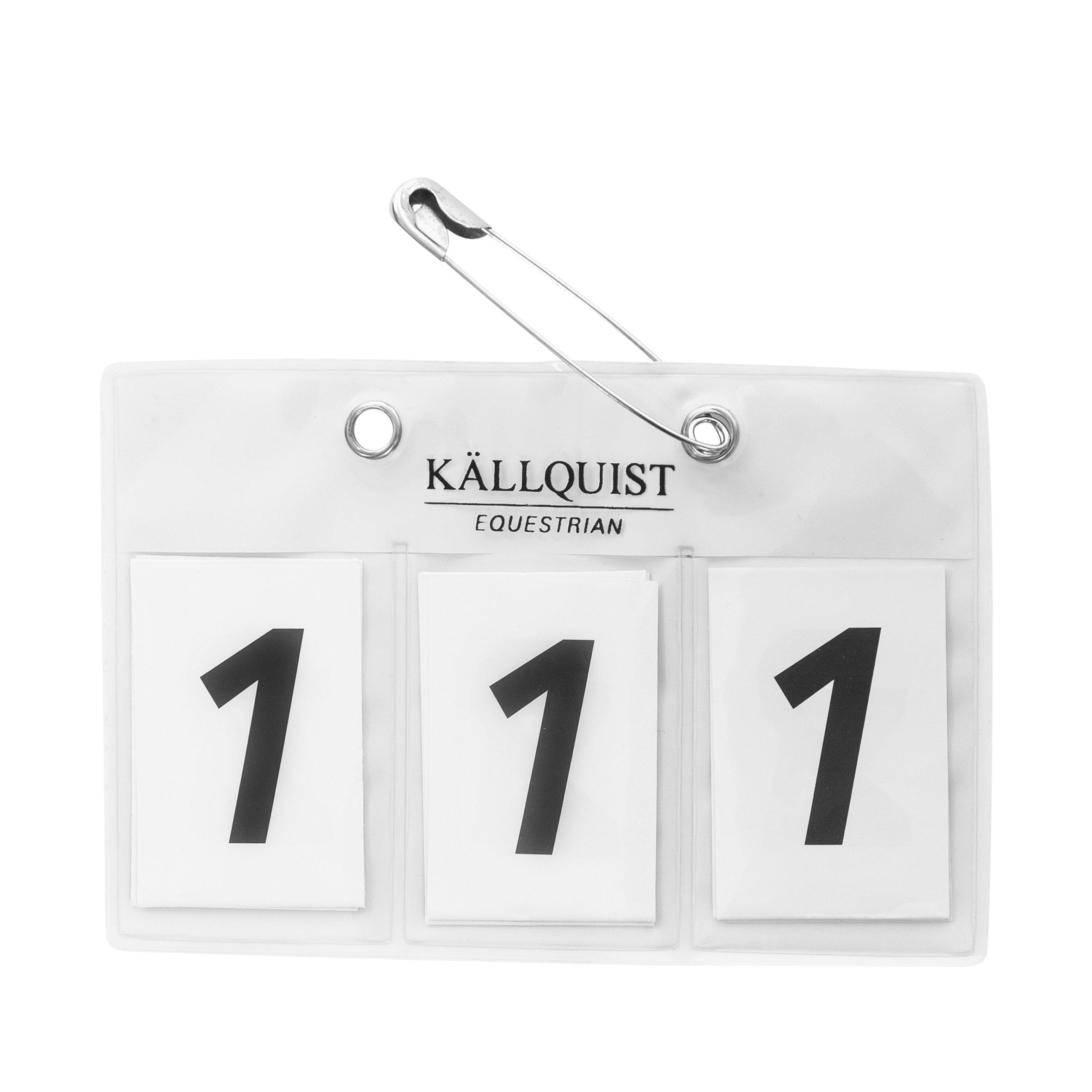 Källquist Equestrian Nummerlapp Till Schabrak - Vit