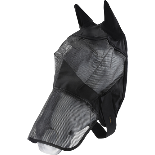 Horse Guard Mjuk Flughuva med Mulskydd Svart