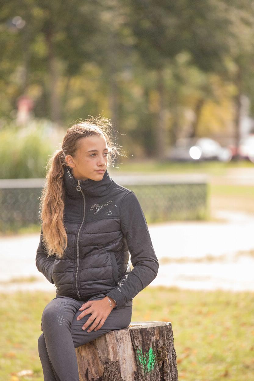 Penelope Edelweiss Ridjacka Svart 12-14 år