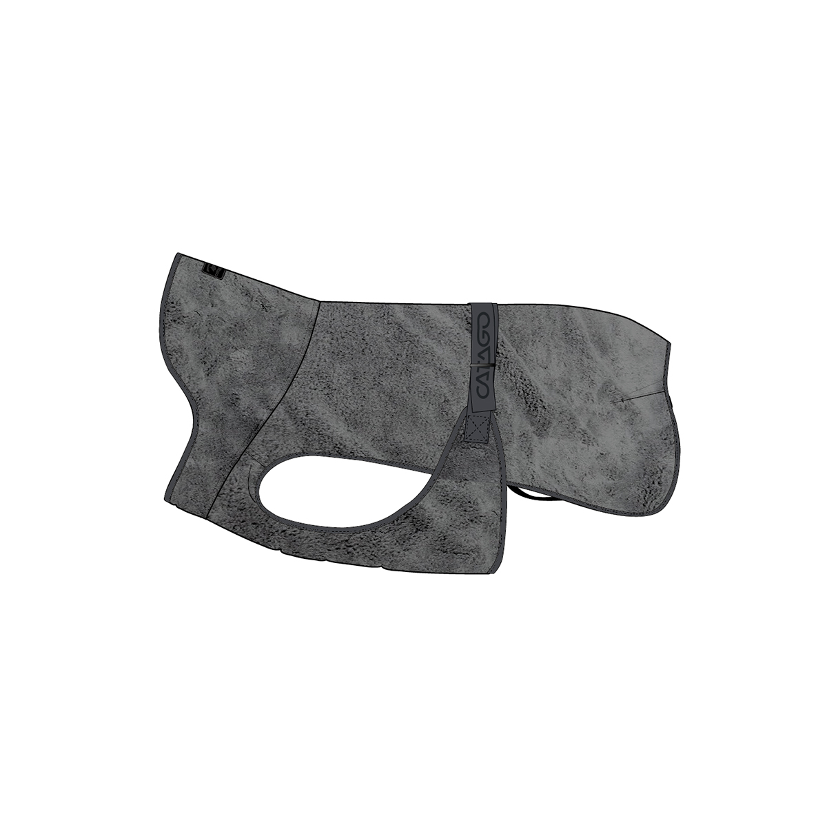 CATAGO Quick dry dog rug asphalt - 2