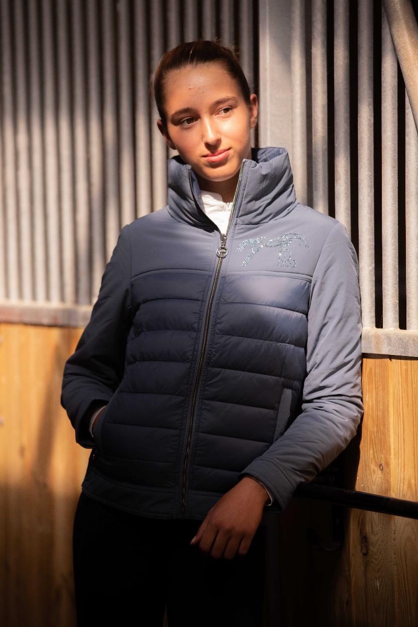 Penelope Edelweiss Ridjacka Blå/Grå (XS)