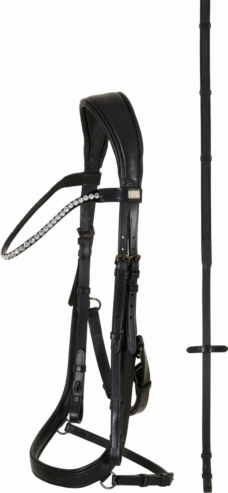 HorseGuard Vinja Anatomiskt Träns - Svart (Shetland)