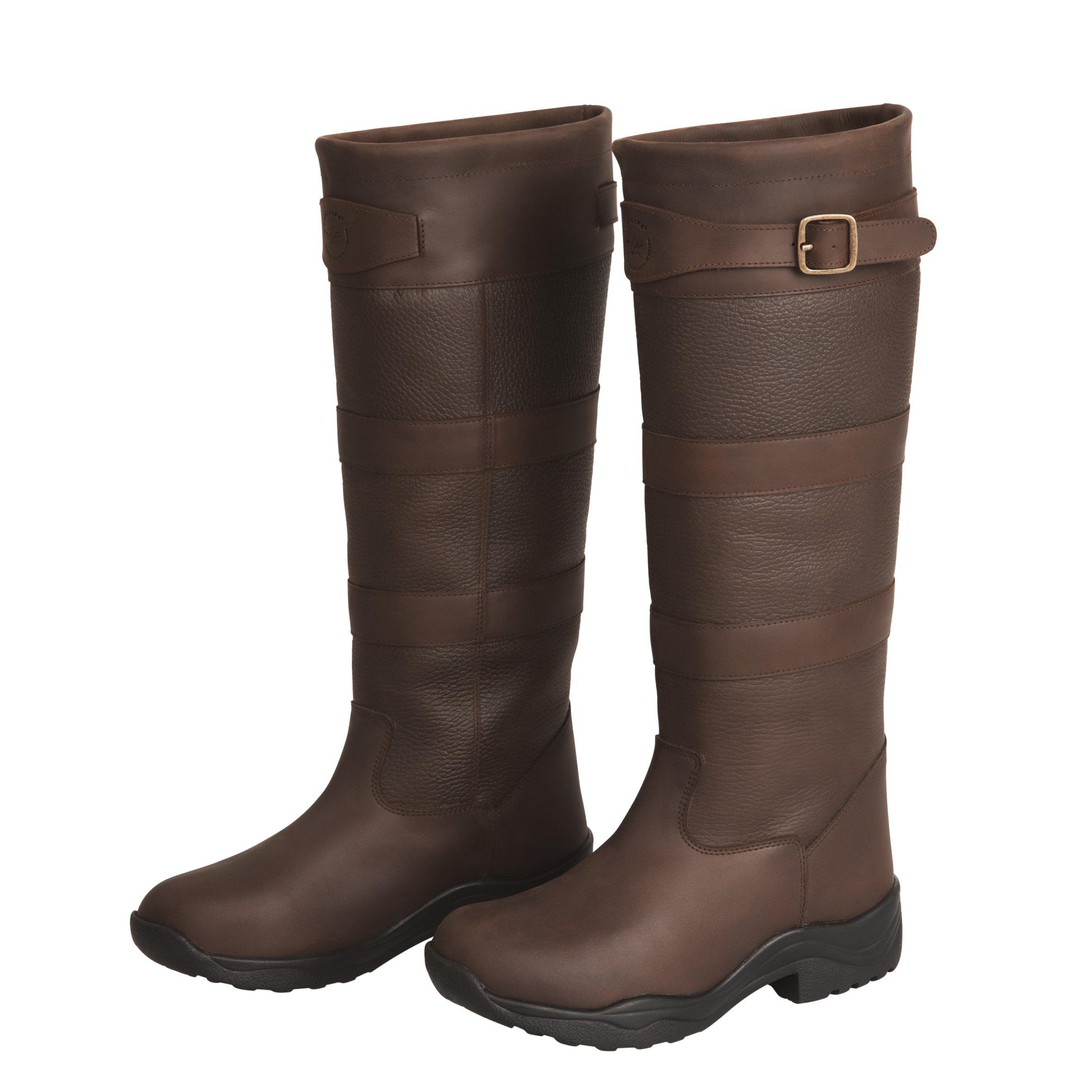 Horse Life Highland Country Boots, Leather - Brown (36)