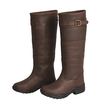 Horse Life Highland Country Boots, Leather - Brown
