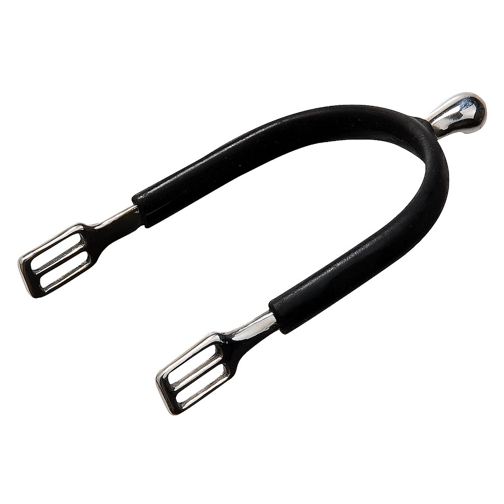 FEELING 'Polo' Gummiklädda Sporrar i Rostfritt Stål (Men size, Neck : 15 mm)