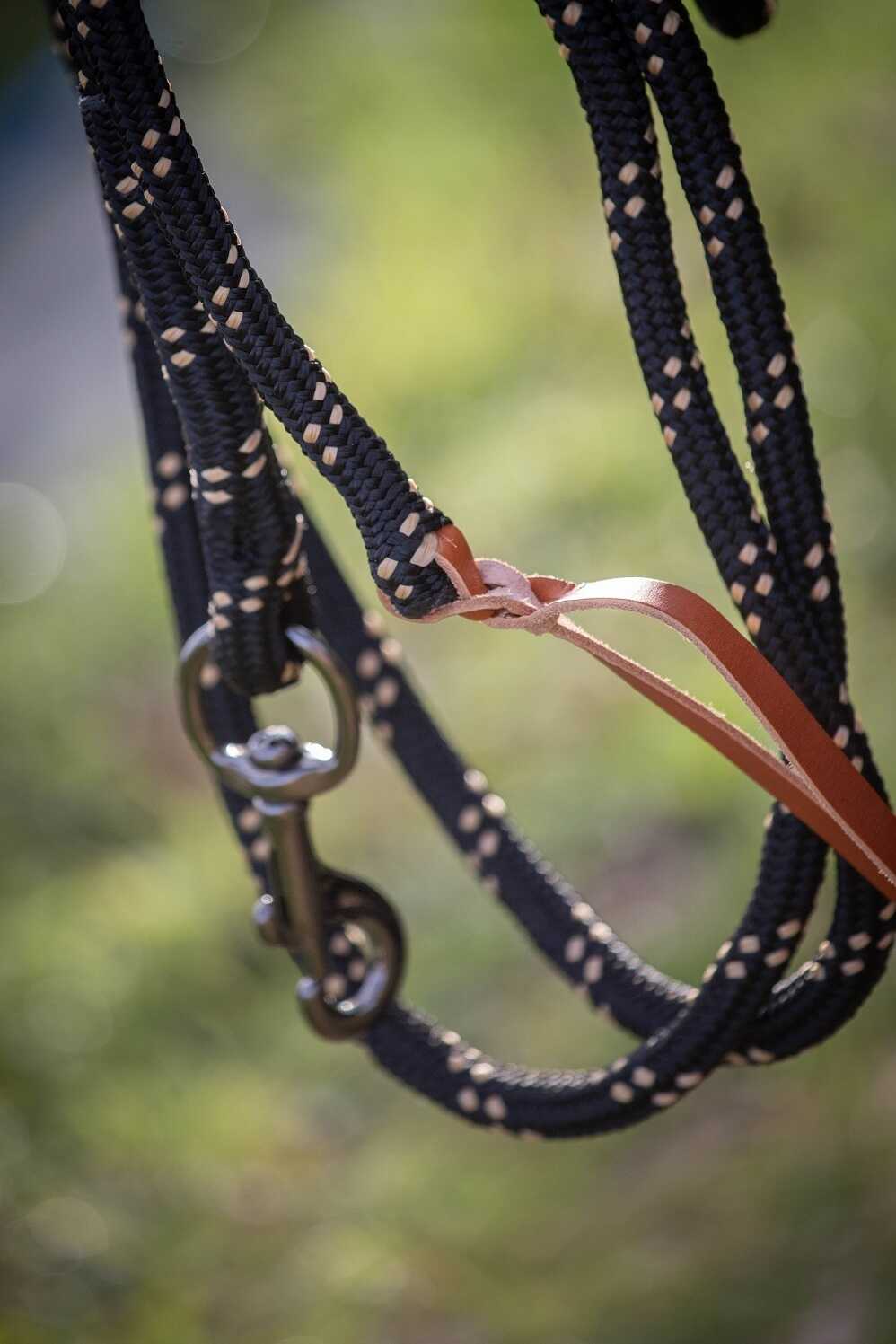 Pénélope Lead Rope Black/caramel - 2