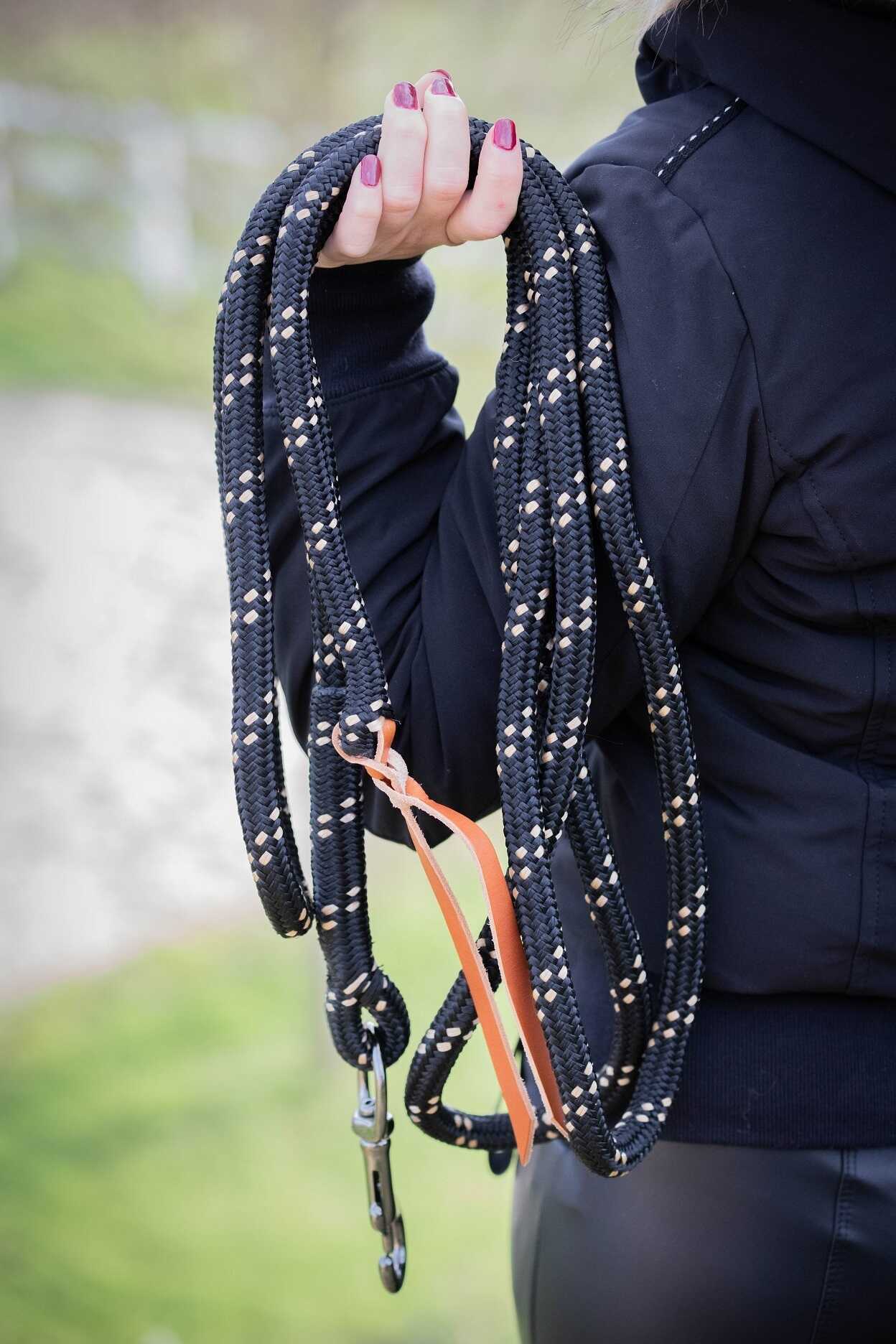 Pénélope Lead Rope Black/caramel - 3