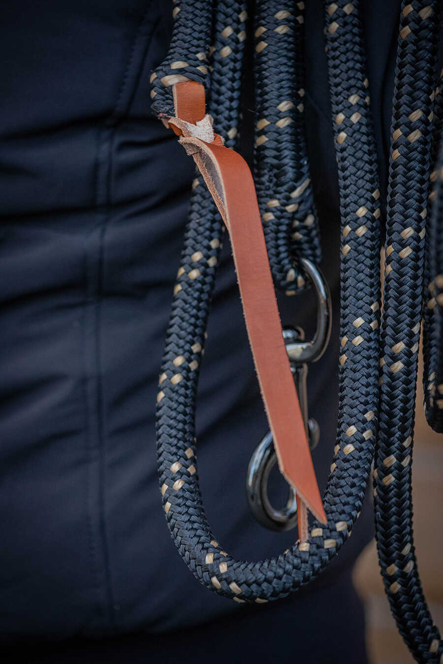 Pénélope Lead Rope Black/caramel - 4