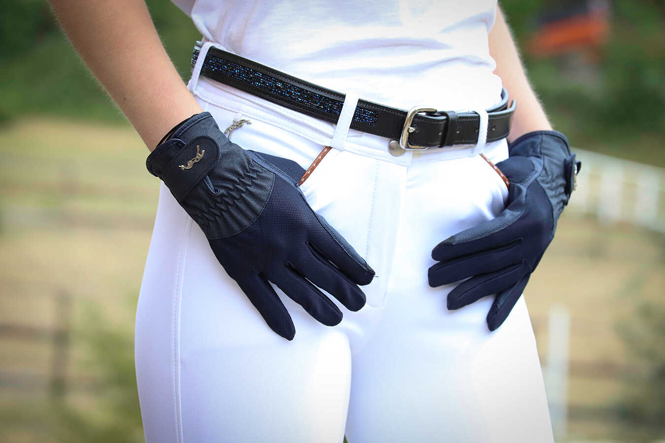 Penelope Hiver Ridhandskar Navy - 10