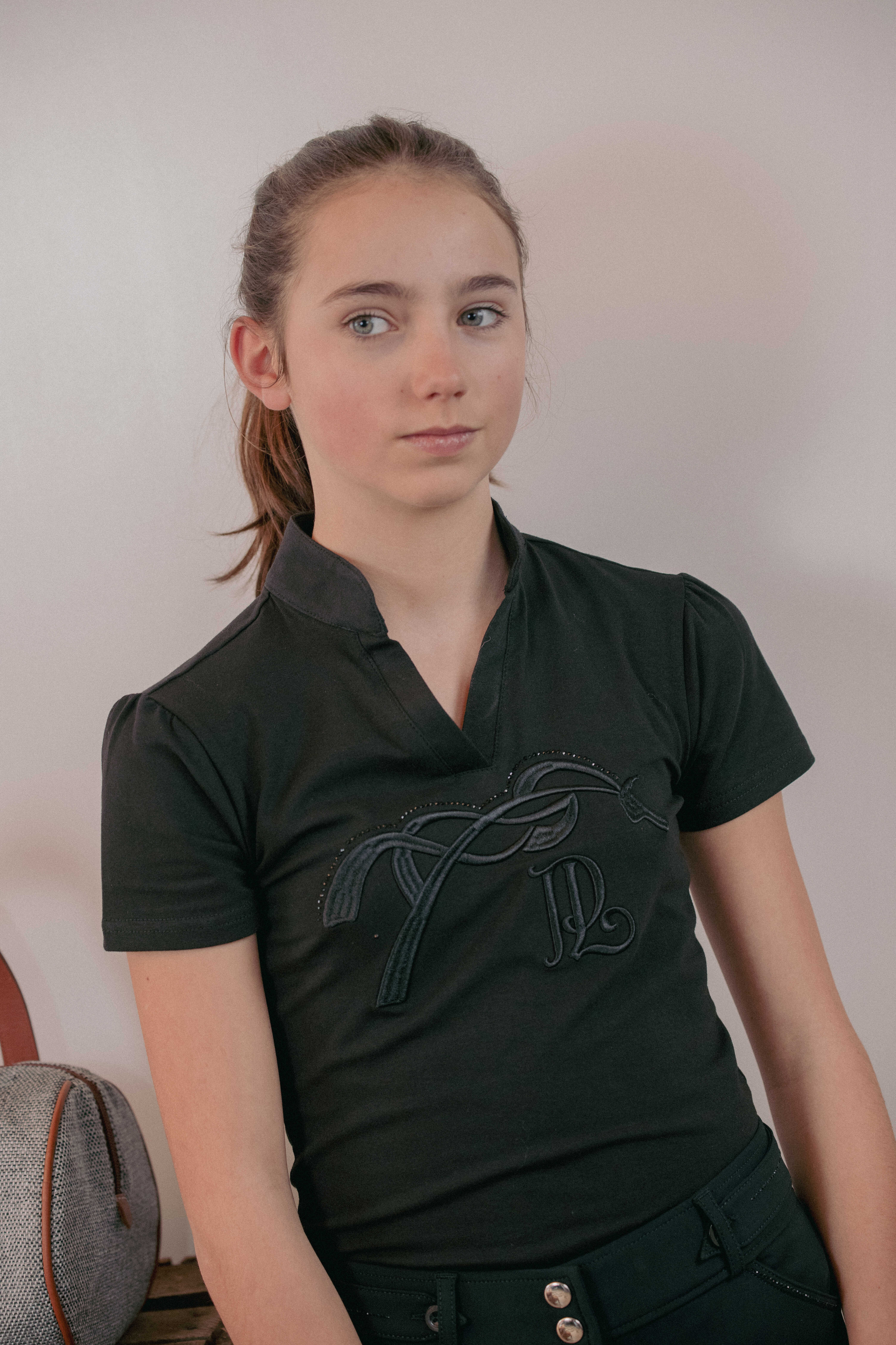 Penelope Iliana Pikétröja Svart - 3