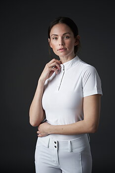 Equipage Maisy Kortärmad Tävlingstopp Vit Junior