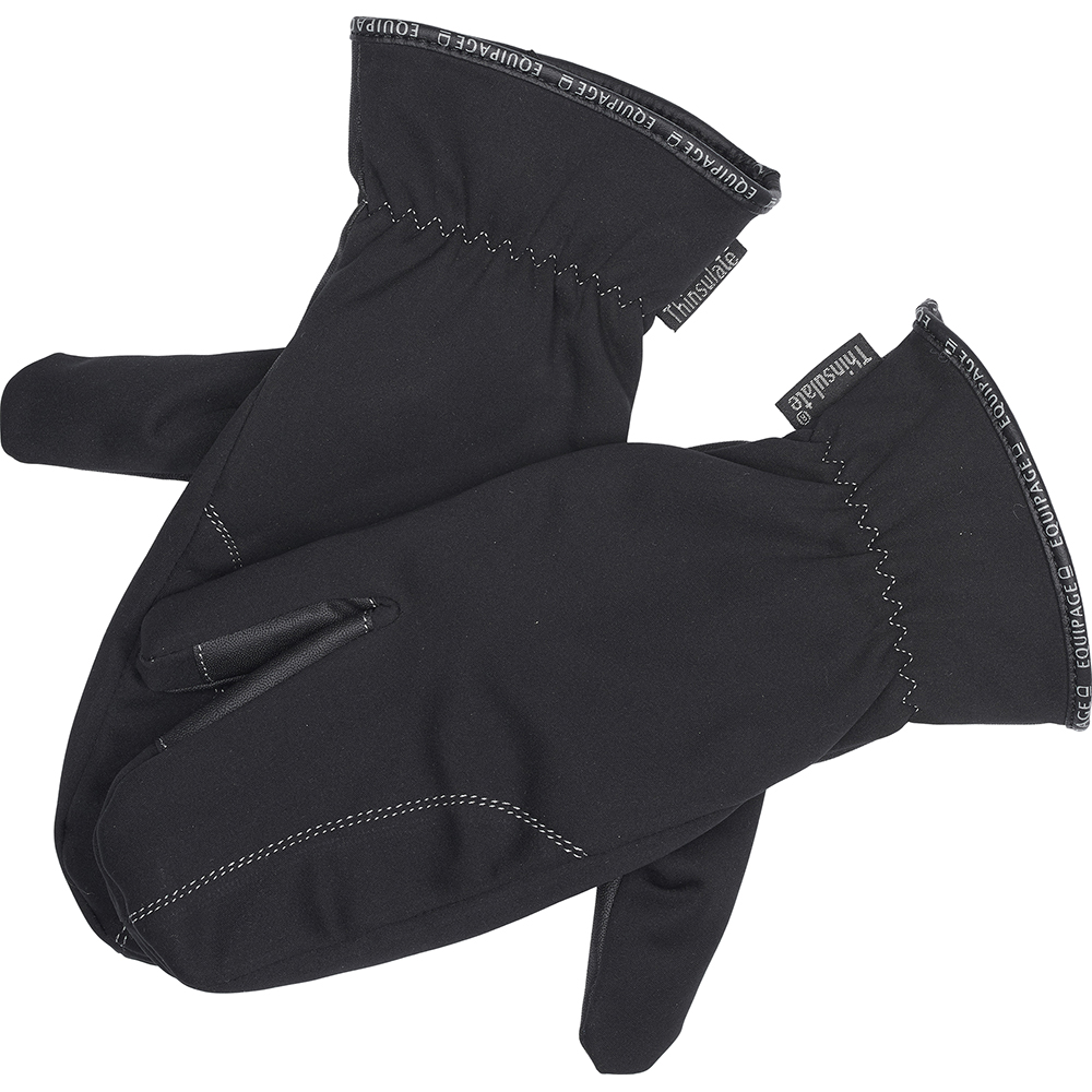 Equipage Colt three-finger mitten black