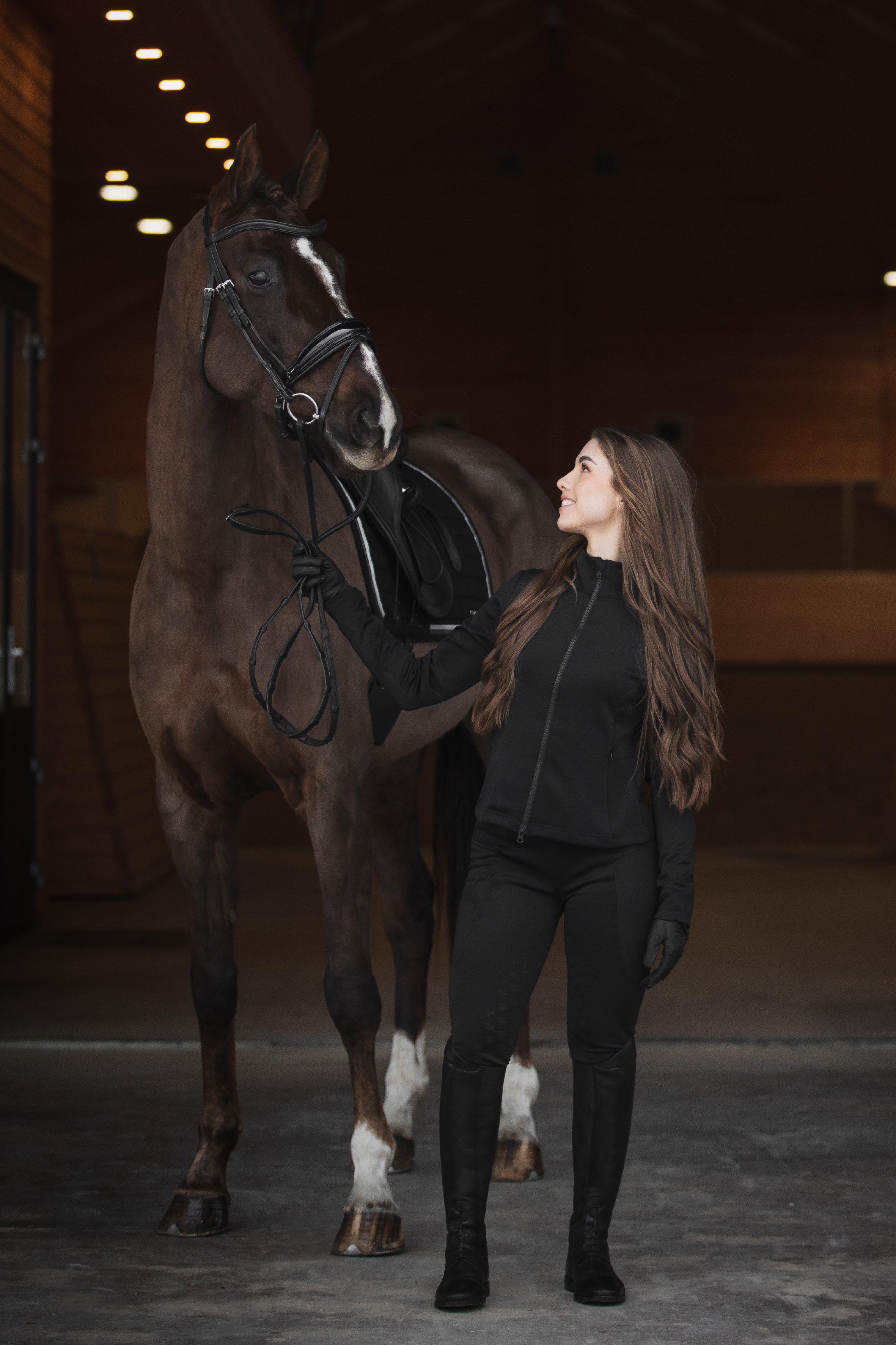 Horse Life Laura Riding Shirt - Navy - 3