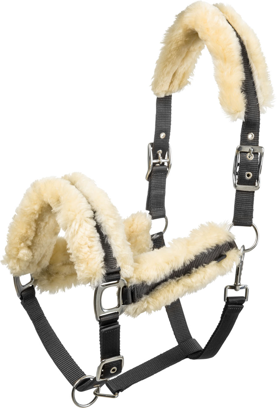 EQUITHEME Mouton Synthique Grimma Med Syntetiskt Fårskinn Röd (Cob)