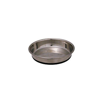 Stylish and hygienic food bowl in stainless steel!
