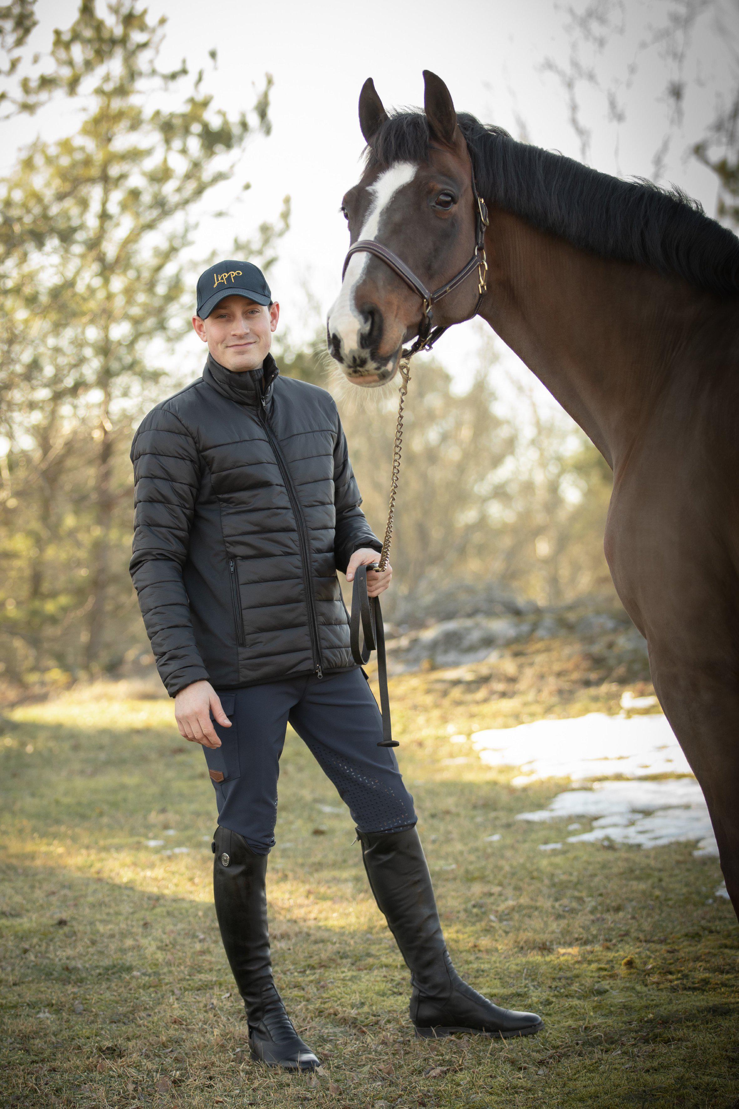 Horse Life Lancelot Cargo Ridbyxa Super-X High Silicone, Herr - Navy - 2