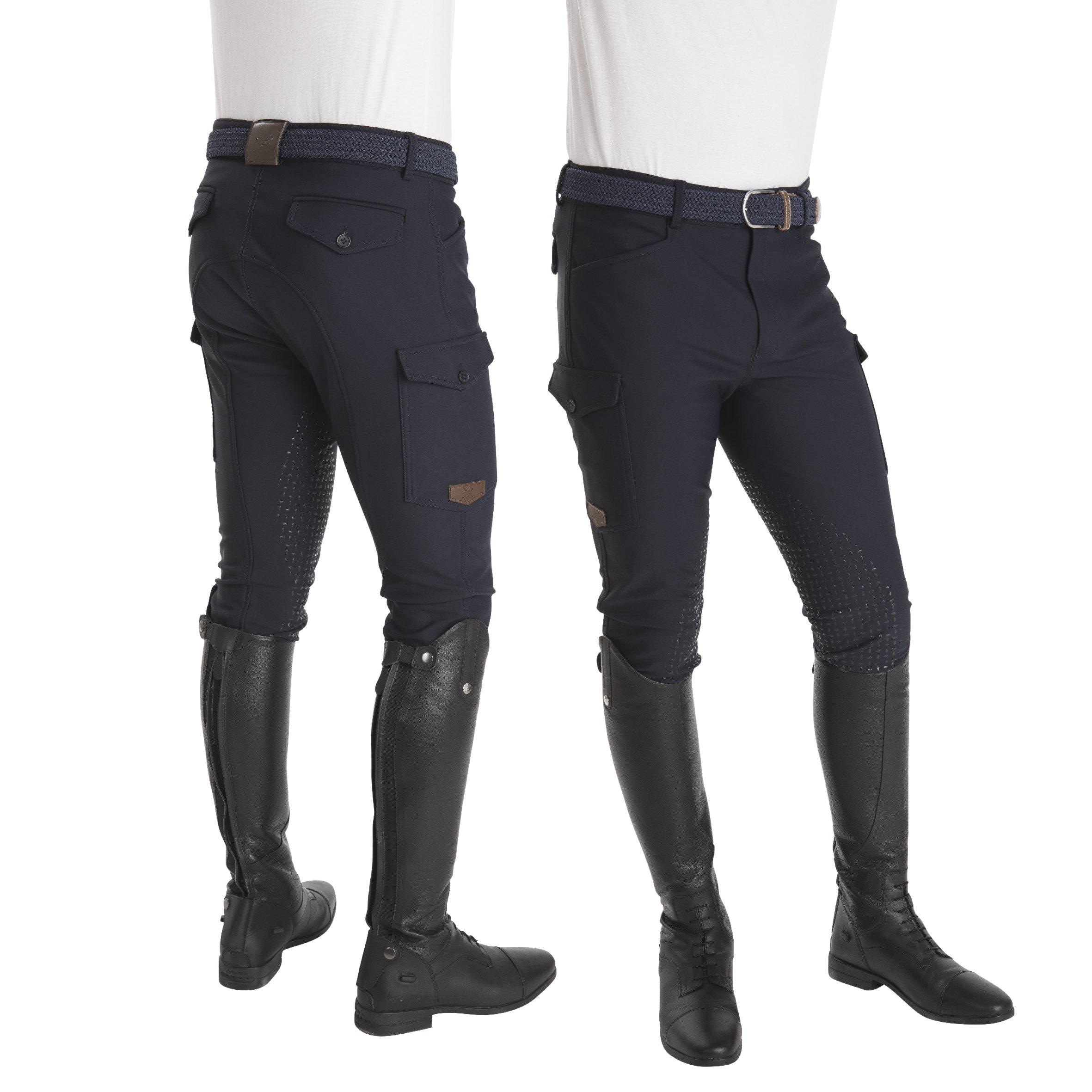 Horse Life Isak Cargo Winter Breeches Men - Navy
