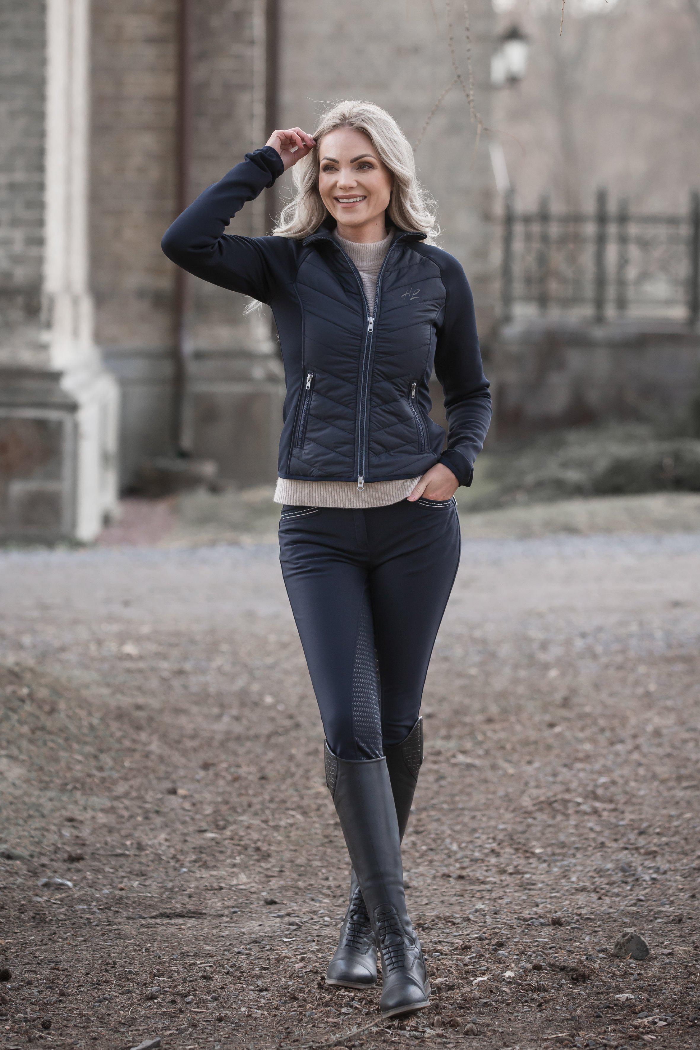 Horse Life Isa Breeches High Knee Silicone - Navy - 2