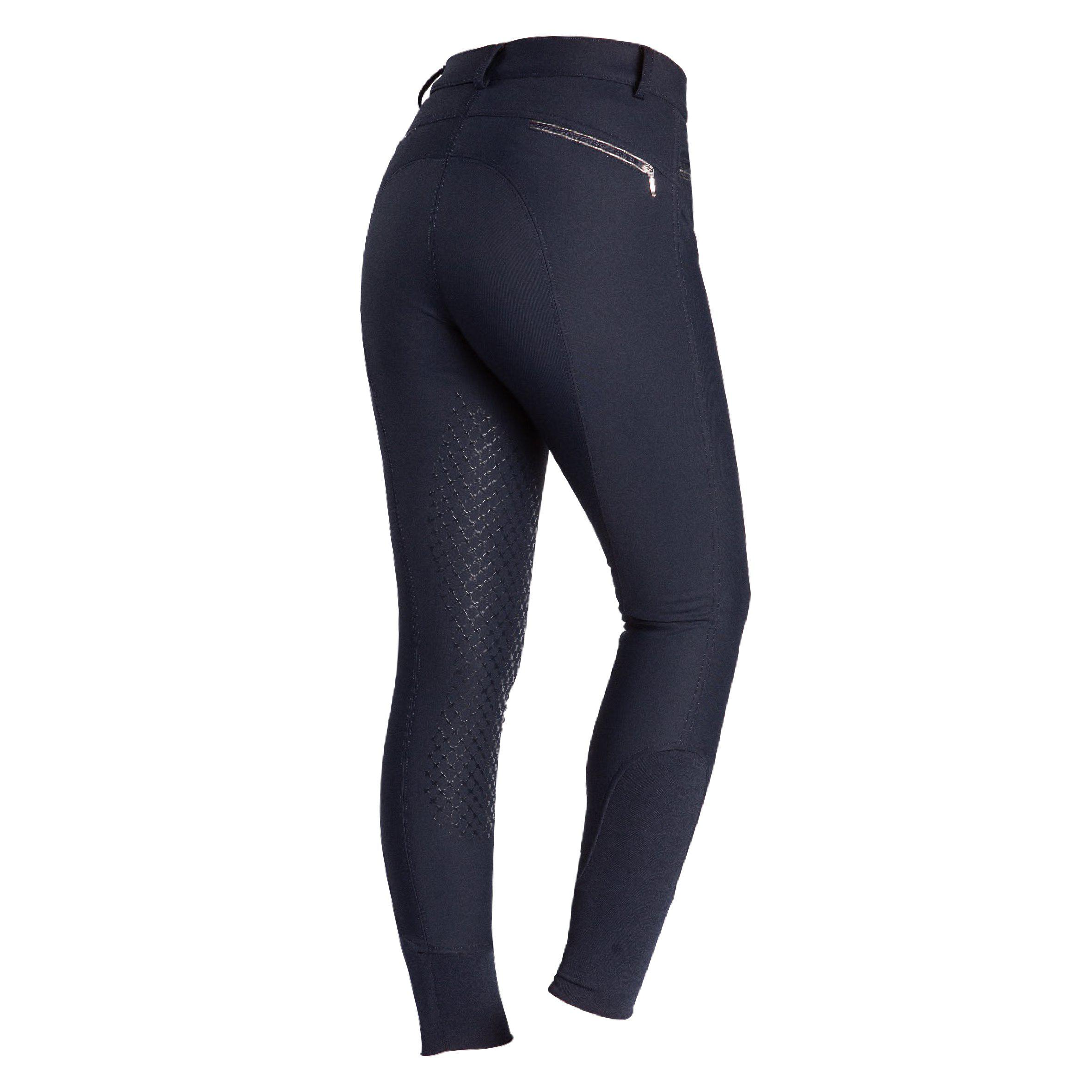 Horse Life Isa Ridbyxa High Knee Silicone, Junior - Navy (152)