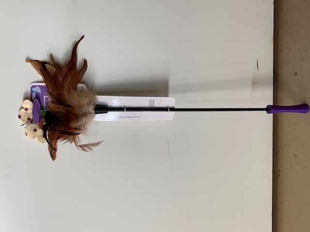 GiGwi- Kattspö med naturliga fjädrar