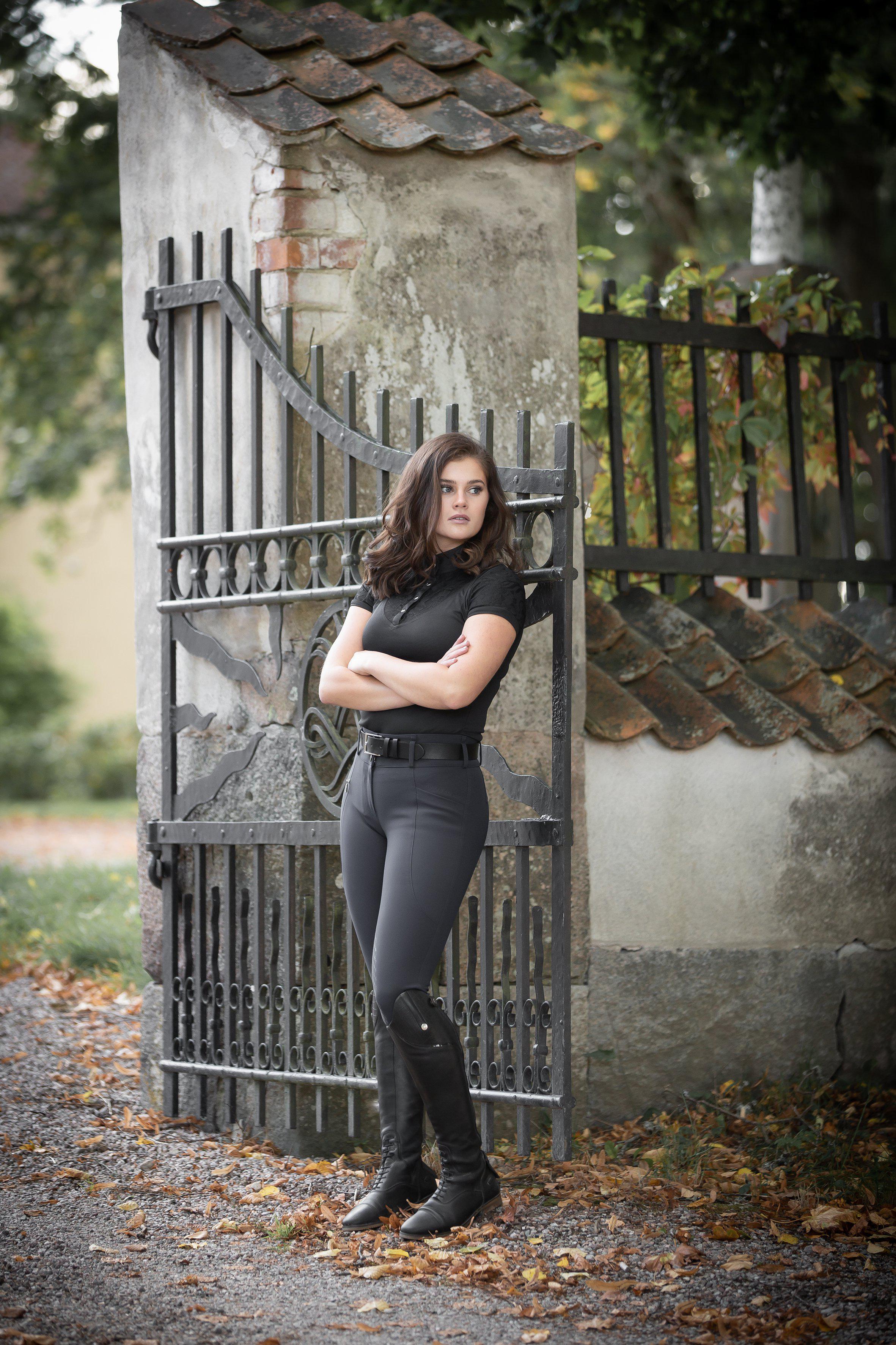Horse Life Candy Mira Breeches Super-X High Knee Grip - Navy - 3