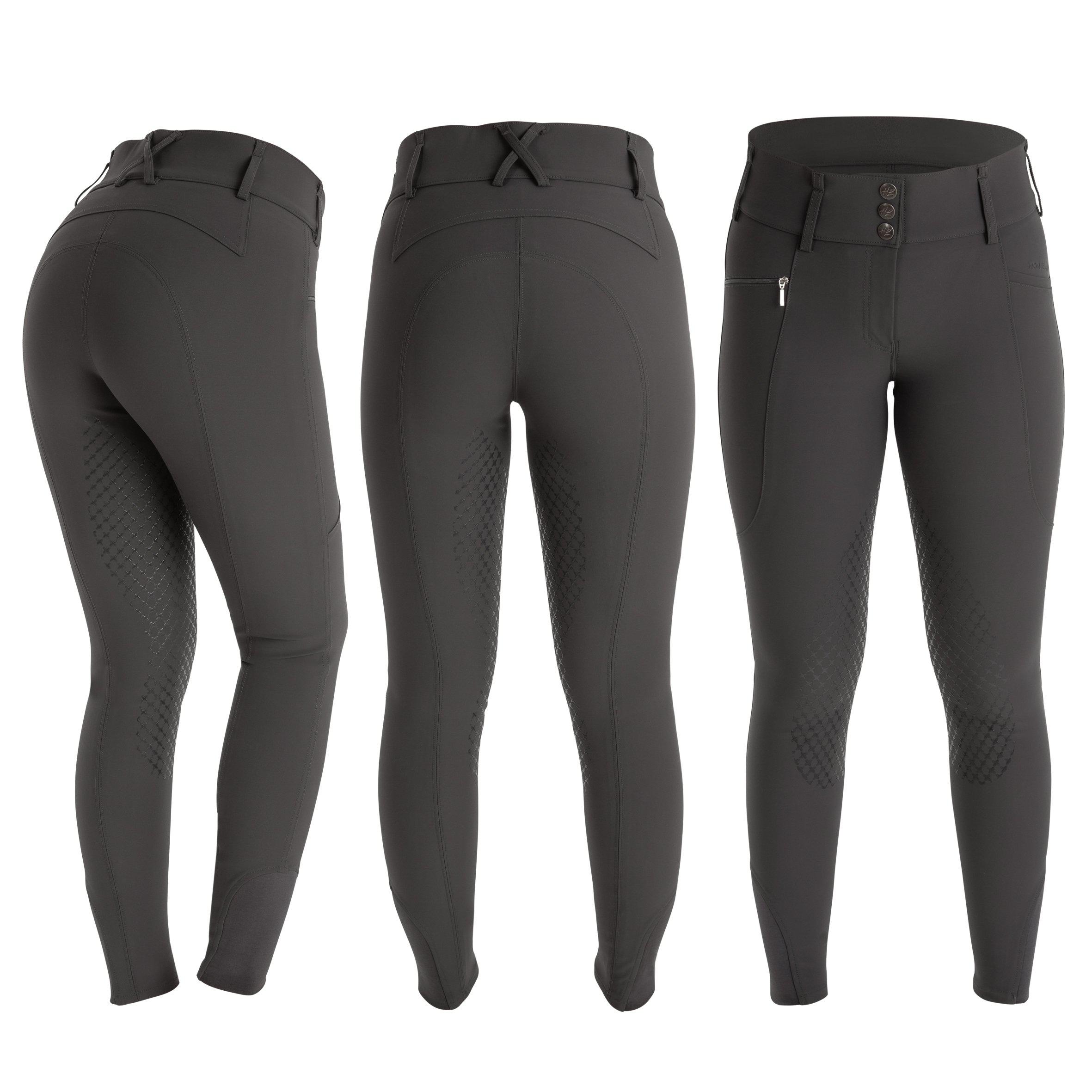 Horse Life Candy Mira Breeches Super-X High Knee Silicone - Navy - 4
