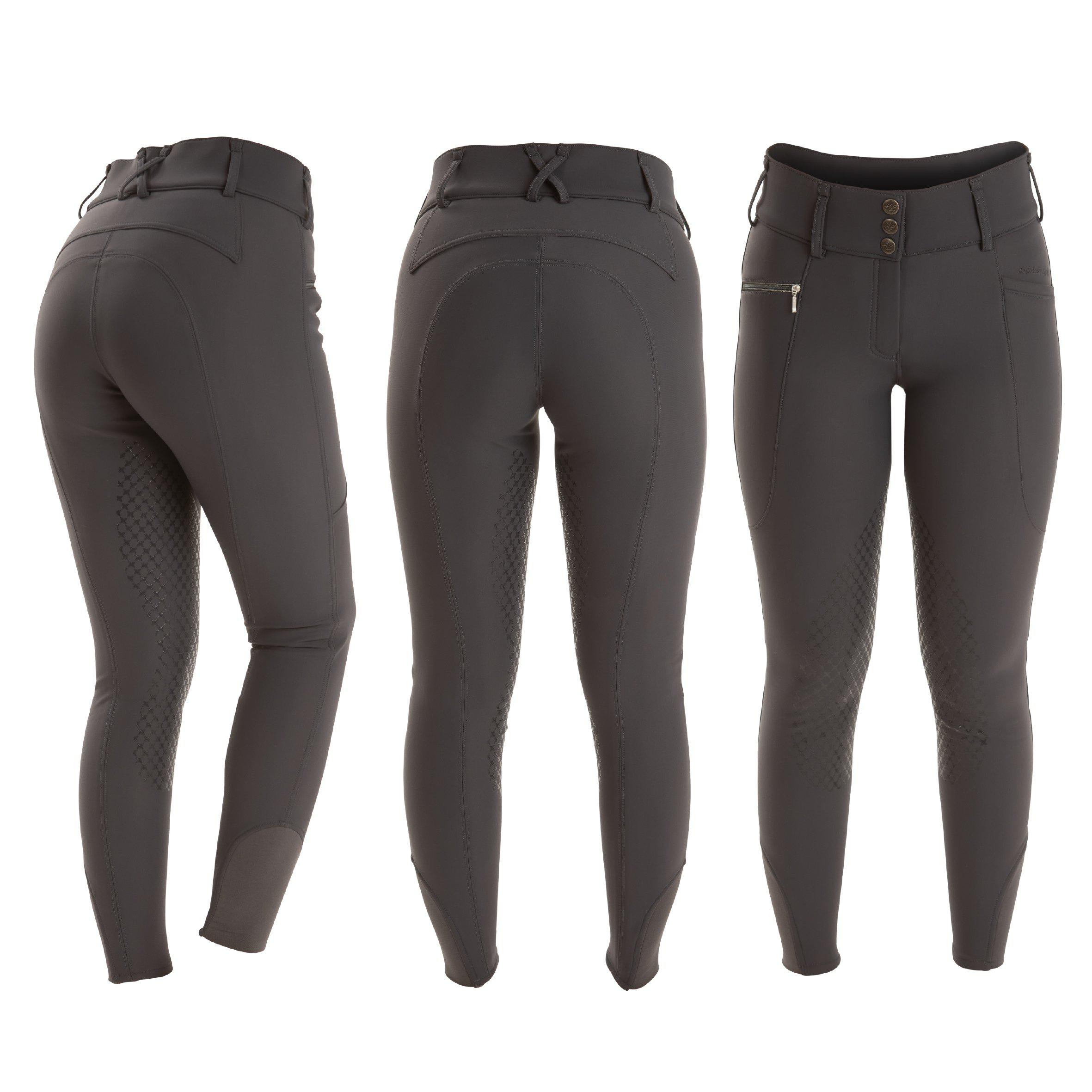 Horse Life Candy Mira Winter Breeches High Knee Silicone - old grey