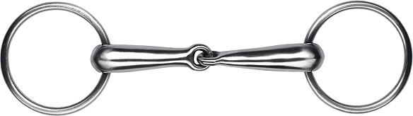 FEELING Satin Finish Stainless Steel Hollow Ring Snaffle