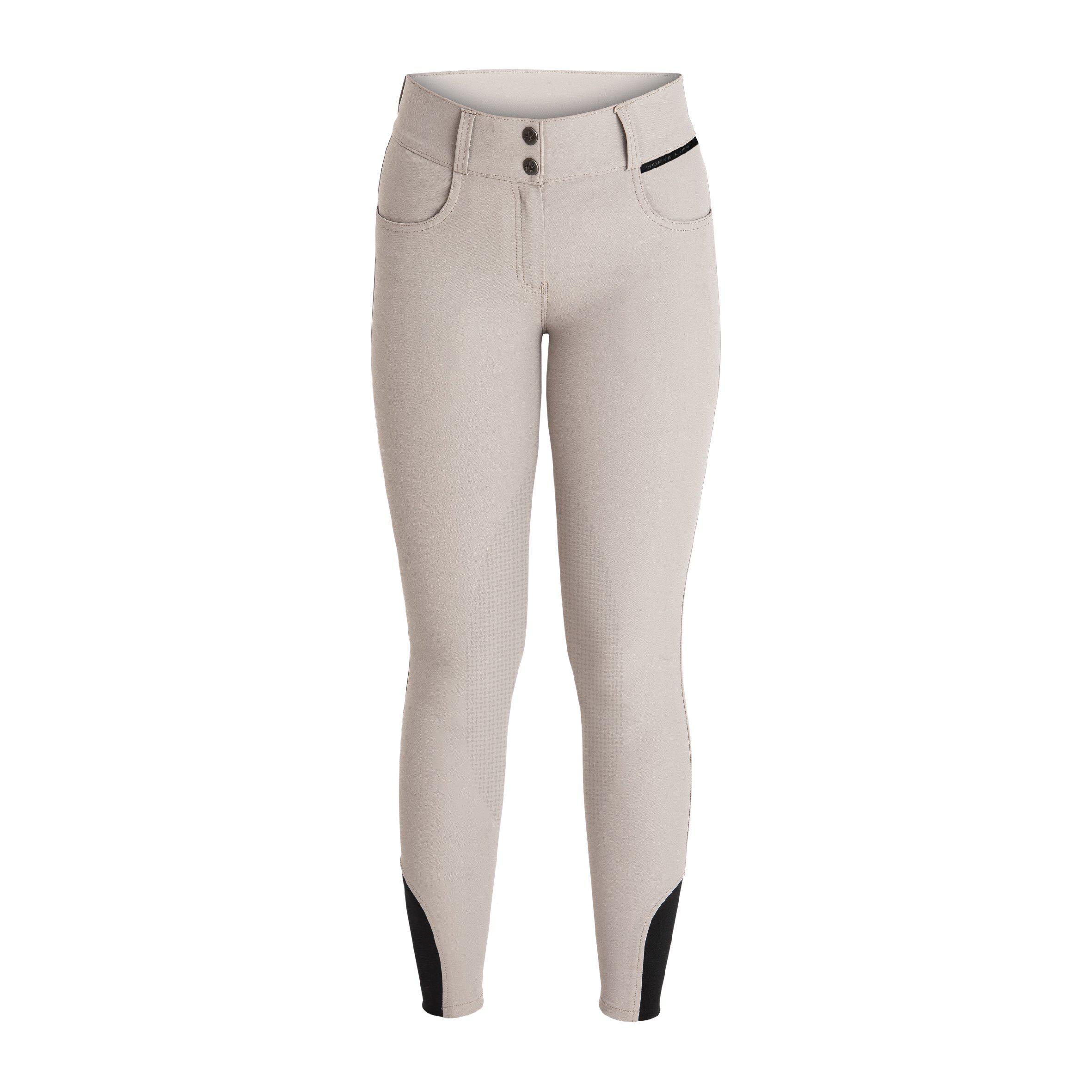 Horse Life Samira Soft Tex Breeches High Knee Grip - White - 3