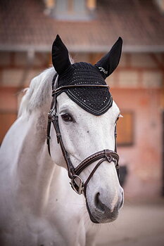 Penelope New Strass Korvahuppu Musta