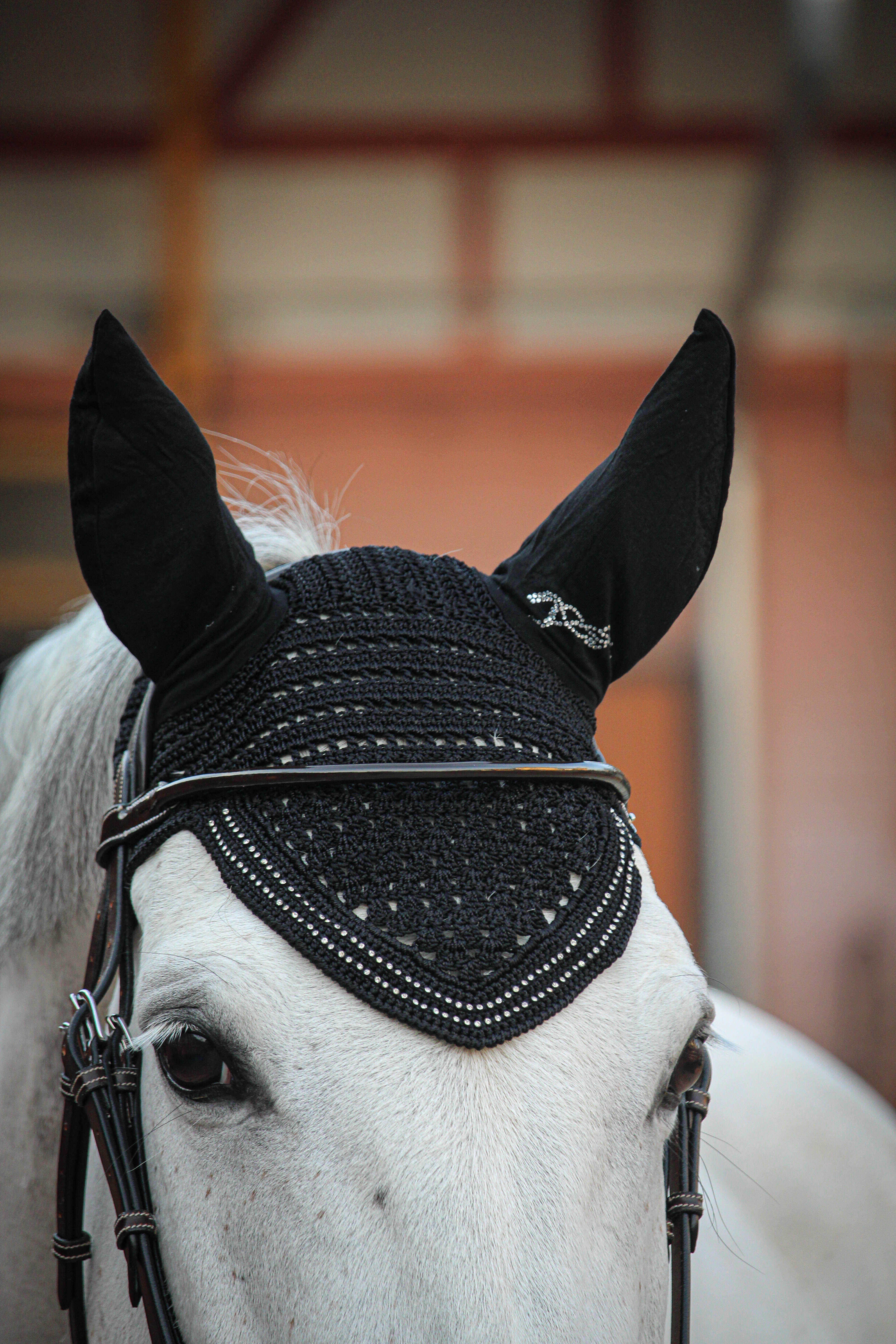 Penelope New Strass Korvahuppu Musta - 5
