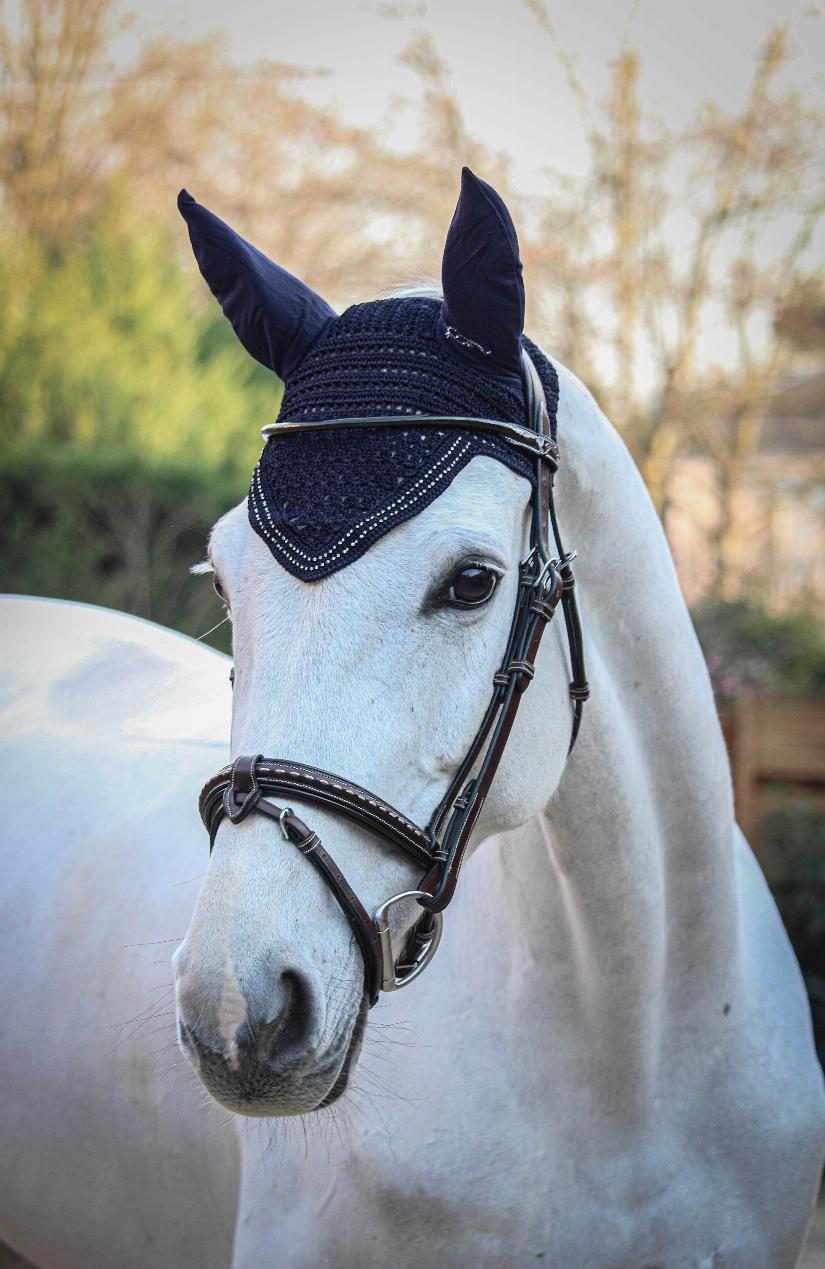 Penelope New Strass Öronhuva Navy (Cob)