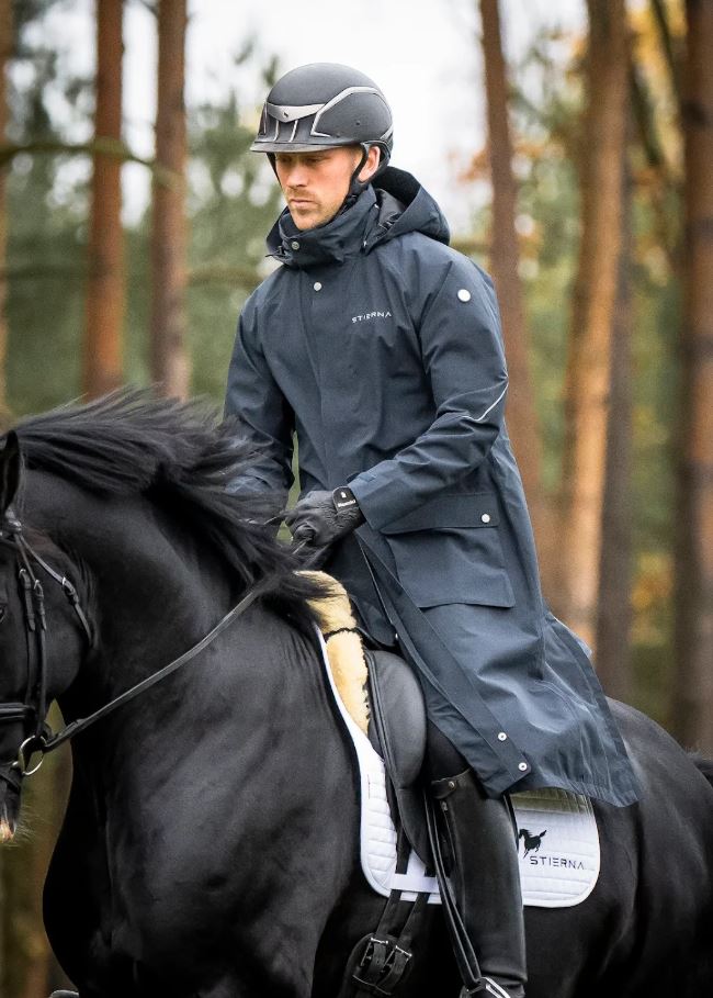 Stierna Sky Raincoat Men - Navy - Breathability function